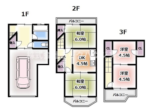 仁和寺本町テラスハウスの物件間取画像